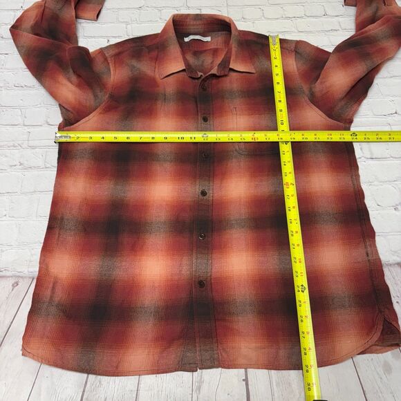 Outer Known Men Organic Cotton Button Shirt Top Size XL X-Large C017 -14 - Picture 2 of 16